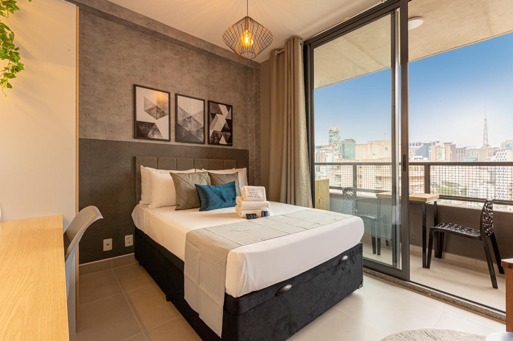 Apartamento Easy Star - No Coracao Da Consolacao Com Vista Livre - Vf01h